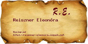 Reiszner Eleonóra névjegykártya